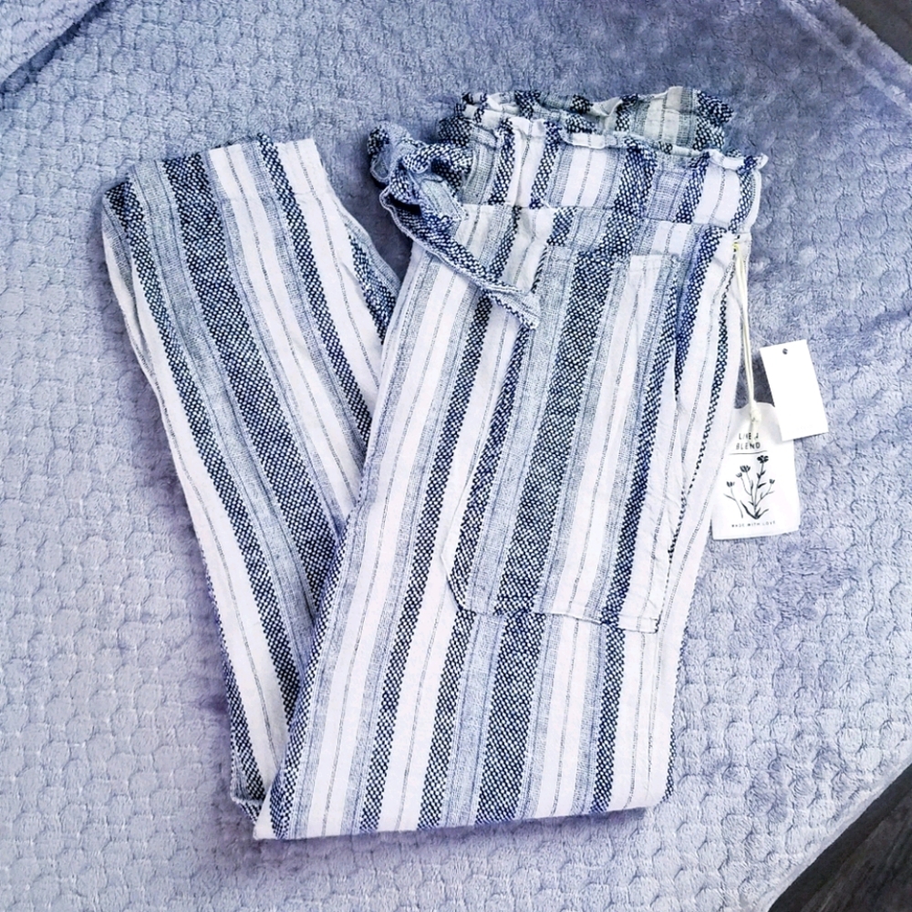 NWT Indigo Rein linen capri/pants